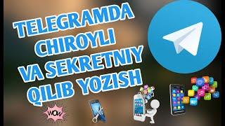 Telegramda chiroyli qilib yozish \\ telegram fishkalari