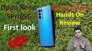 OPPO RENO 5 PRO 5G First Look & Hands On Review  Exclusice Before Launch - AI Highlight Video 