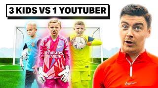 3 WONDERKIDS vs 1 YOUTUBER: Goalkeeper Edition