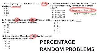 Percentage Random Problems