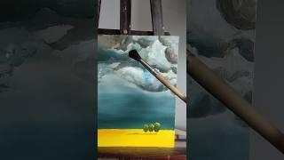Картина Гроза в поле маслом на холсте. Художник Алла Орлова  #картинагрозавполе