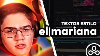 Como hacer TEXTOS al estilo de EL MARIANA en Davinci Resolve 18 ? || Mono Cósmico Academia