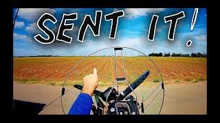 Strong Wind Mid Day Thermal Paramotor Flying