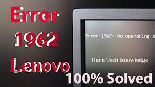 Error 1962 No Operating System Found on Lenovo FIXED in Hindi. #intel #window #desktop #laptop