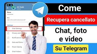 Come recuperare le chat di Telegram cancellate, Messaggi, immagini e video 2024