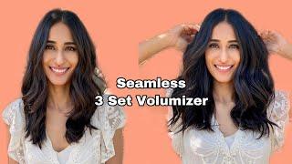 Seamless Clip-in Extensions - 3 Set Volumizer - 1 Hair Stop