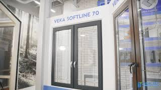 Фенстер: Окно, профиль VEKA SOFTLINE 70 Spectral Антрацит