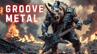 Iron Pulse Groove Metal | Relentless Riffs & Thunder Groove Assault | Background Music