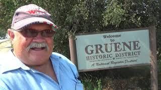 Walking around the German Gruene Historic District next to New Braunfels, Texas