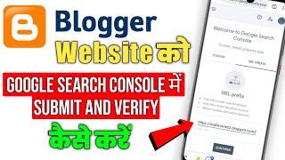 Blogger Website ko Google Search Console me kaise Add Kare | How to Add Website in Search Console