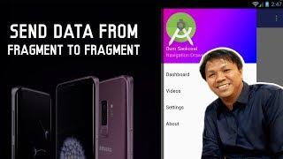 How to Send Data from a Fragment to Another in Android - Navigation Drawer