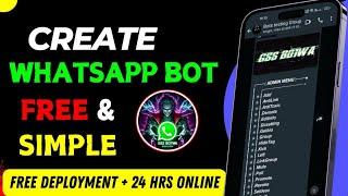 How to create Whatsapp bot | Deploy whatsapp bot free