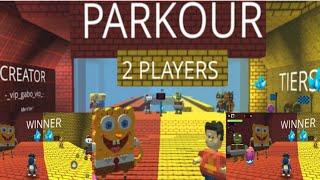 Kogama Parkour, Parkour 2 Player (Red vs Yellow) 