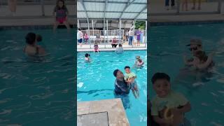 Toddler Swimming Classes 🩳 #swimclass #swimlessons #toddleractivities #toddlerlife #swimming