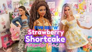 Five Below Strawberry Shortcake Fashion Packs | Do They Fit Barbie? DIY Jewelry