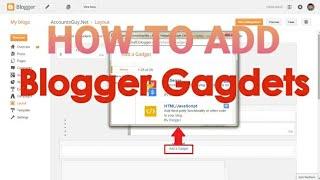 HOW TO ADD GADGETS OR WIDGETS ON BLOGGER. #blogger #widgets #website design