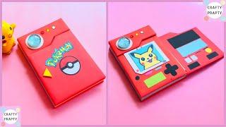 How to make Pokémon Notebook /DIY Pokédex Notebook / Pokémon Back to school supplies