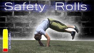 PARKOUR SAFETY ROLLS Tutorial - Forward Roll, Side Roll, Back Roll