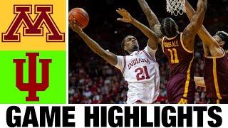 Minnesota vs Indiana  Highlights | NCAA Men's Basketball | 2024 College Basketball