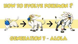 How To Evolve Pokémon - Generation 7 Alola (Animated Sprites)