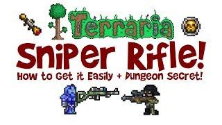 Terraria SNIPER RIFLE! How to get, farm, find a Sniper Skeleton, max damage build/loadout & scope!