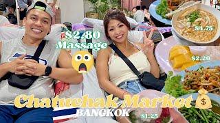 Shopping and Eating at the CHEAPEST MARKET IN BANGKOK - CHATUCHAK WEEKEND MARKET 