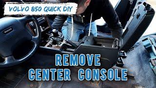 How To Remove Center Console Volvo 850 QUICK DIY