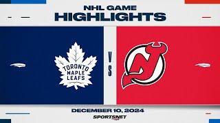 NHL Highlights | Maple Leafs vs. Devils - December 10, 2024