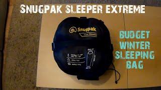 Snugpak sleeper extreme sleeping bag review | budget winter sleeping bag | winter camping gear