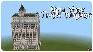 How to Build a Skyscraper in Minecraft (New York Times Building) Minecraft Skyscraper Tutorial