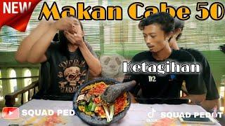 Mukbang Makanan Pedas Sambel Bawang 50 biji + Tempe Geprek | Squad Pedot Tv