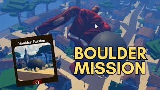 Colossal Titan VS Boulder Mission (Untitled Attack on Titan : Roblox)