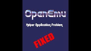 Open Emu "Helper Application" Problem SOLVED!