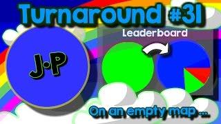 Agario team mode Turnaround #31 on an empty map
