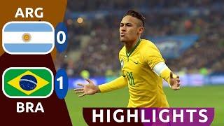 Argentina vs Brazil | International Friendly | 90 minutes as Brazil wins (0-1)