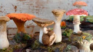 Felted Mushrooms Tutorial