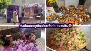 PREPARATIVOS PARA NOSSO ANIVERSÁRIO/ FIZEMOS O VATAPÁ / FRITAMOS OS SALGADOS + A DECORAÇÃO