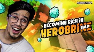 Crafting God Armour In  Herobrine SMP | Day #2