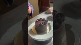 Rosette in making/ truffle cake