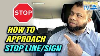 HOW TO APPROACH STOP SIGN WITH STOP LINE - STOP: Stop Sign And Line Explained!