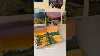 Easy sunset painting #gouache #art #gouachepainting #painter #artwork  #landscapepainting #painting