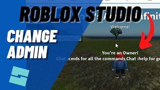 Roblox Studio: How to Give Yourself ADMIN in Your Roblox Game, Change Game Creator HD Admin