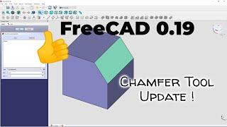 FreeCAD 0.19 - FreeCAD finally has a great chamfer tool in PartDesign