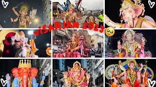 Mumbai ganpati visarjan 2023|￼ Girgaon ￼Chowpatty ganpati  visarjan