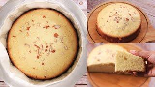 Make Plain Cake Without Oven | Soft Vanilla cake#shorts