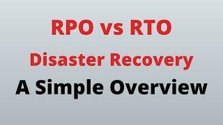 Difference Between RPO and RTO In Disaster Recovery Solution
