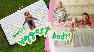 We Built a MASSIVE Family Bed!! (DIY + Full Reveal)