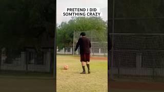 Crazy football shot ️ #shorts #football