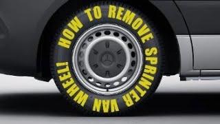 How to remove a sprinter van wheel and replacing the Abs sensor