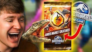 Buying LEGENDARY DINOSAURS in JURASSIC WORLD THE GAME